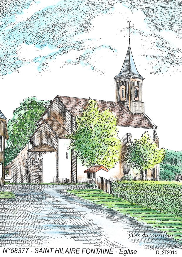N 58377 - ST HILAIRE FONTAINE - glise