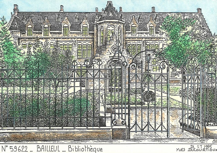 N 59622 - BAILLEUL - bibliothque
