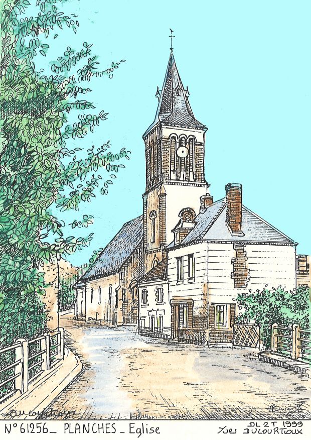 N 61256 - PLANCHES - glise