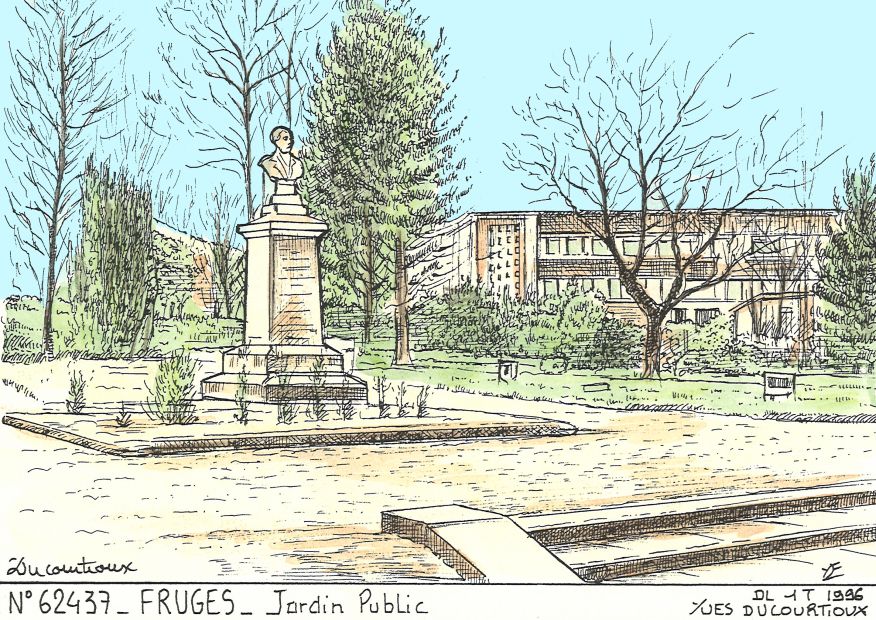 N 62437 - FRUGES - jardin public