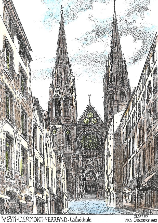 N 63011 - CLERMONT FERRAND - cathdrale
