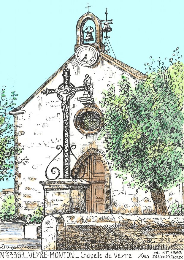 N 63387 - VEYRE MONTON - chapelle de veyre
