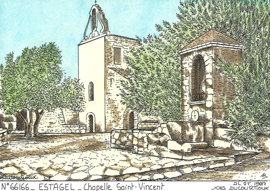 N 66166 - ESTAGEL - chapelle st vincent