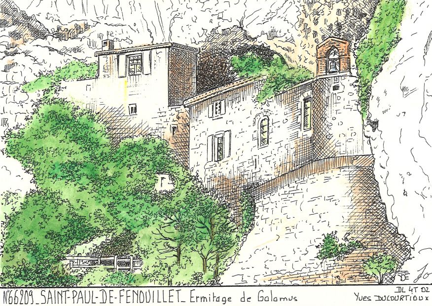 N 66209 - ST PAUL DE FENOUILLET - ermitage de galamus