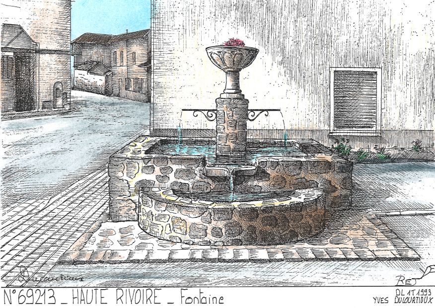 N 69213 - HAUTE RIVOIRE - fontaine