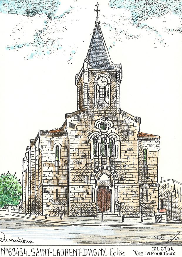 N 69434 - ST LAURENT D AGNY - glise