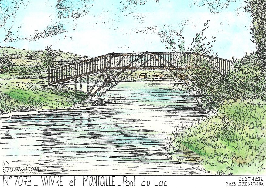 N 70073 - VAIVRE ET MONTOILLE - pont du lac