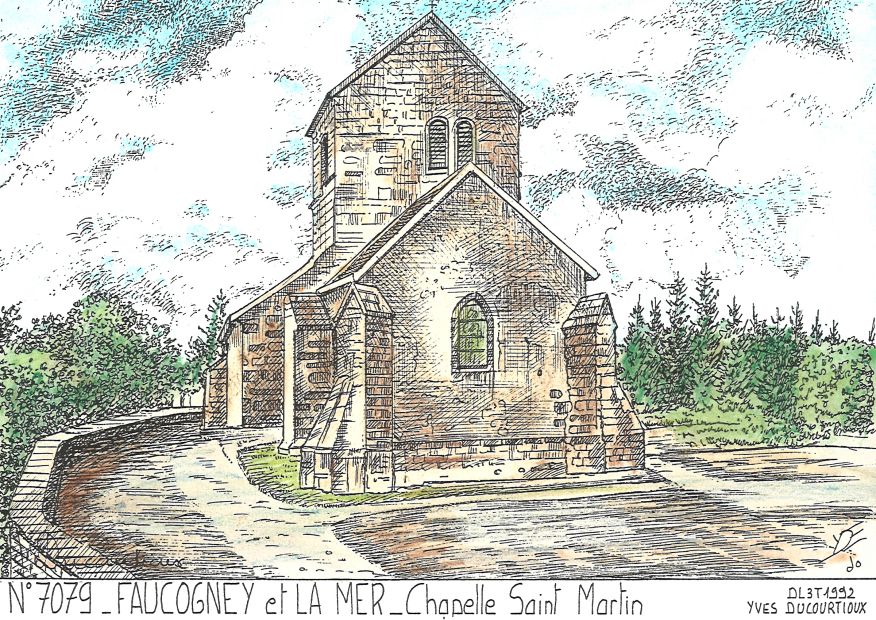 N 70079 - FAUCOGNEY ET LA MER - chapelle st martin