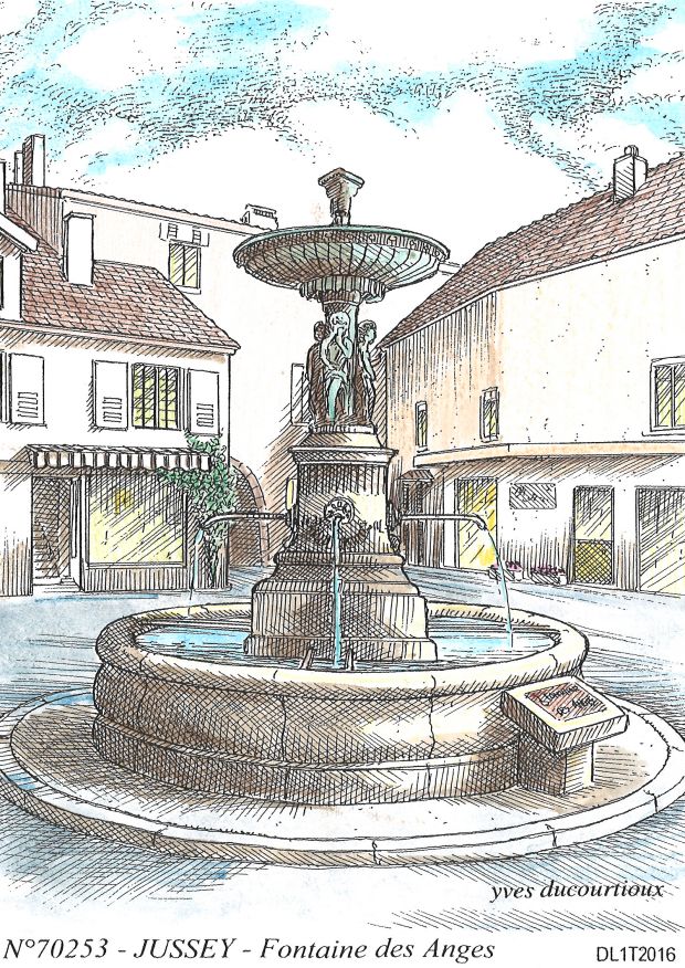 N 70253 - JUSSEY - fontaine des anges