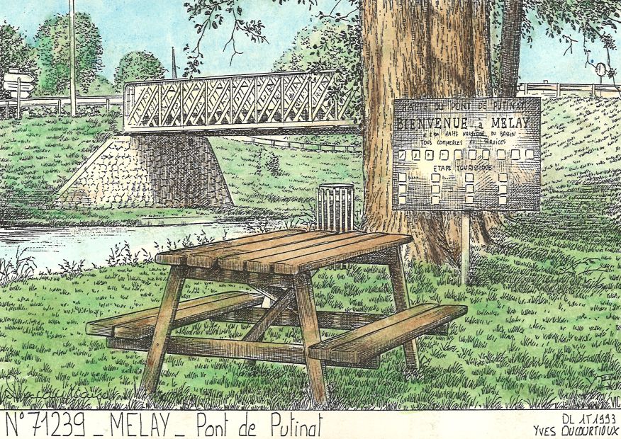 N 71239 - MELAY - pont de putinat