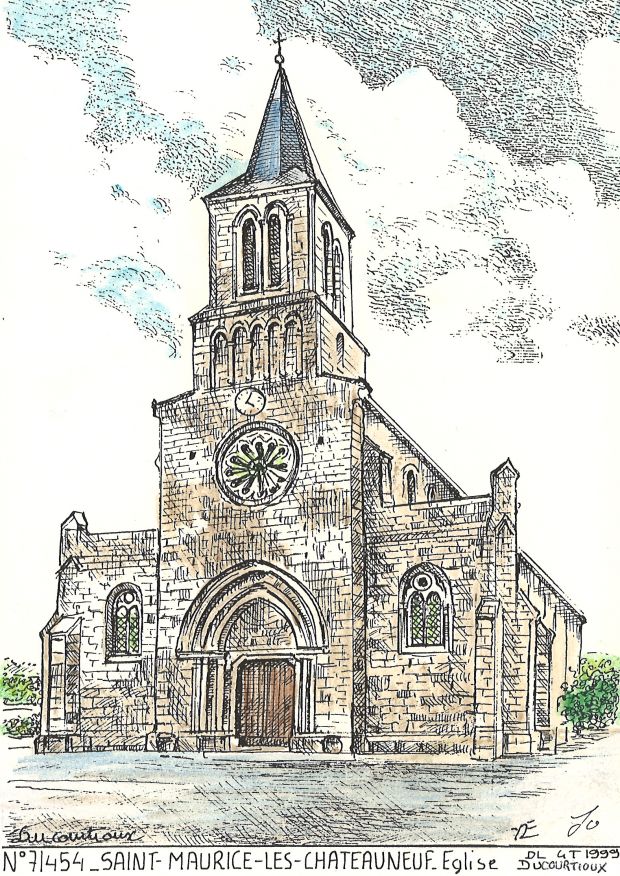 N 71454 - ST MAURICE LES CHATEAUNEUF - glise