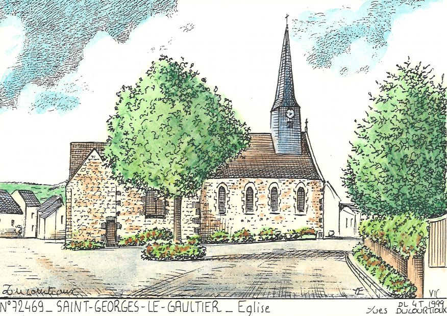 N 72469 - ST GEORGES LE GAULTIER - glise