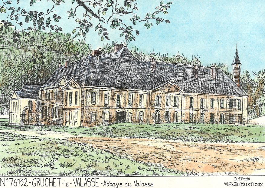 N 76132 - GRUCHET LE VALASSE - abbaye du valasse
