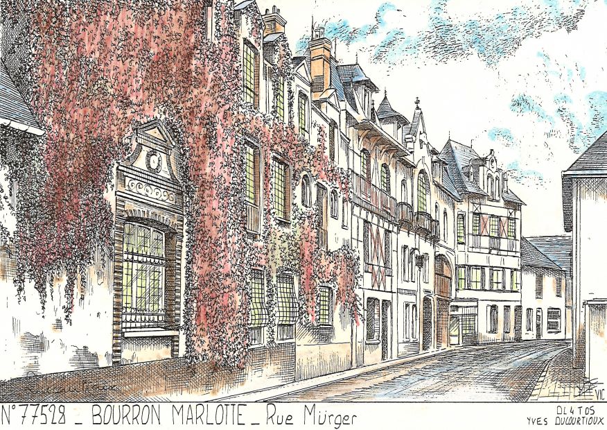N 77528 - BOURRON MARLOTTE - rue mrger