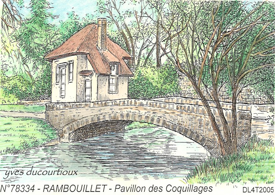N 78334 - RAMBOUILLET - pavillon des coquillages