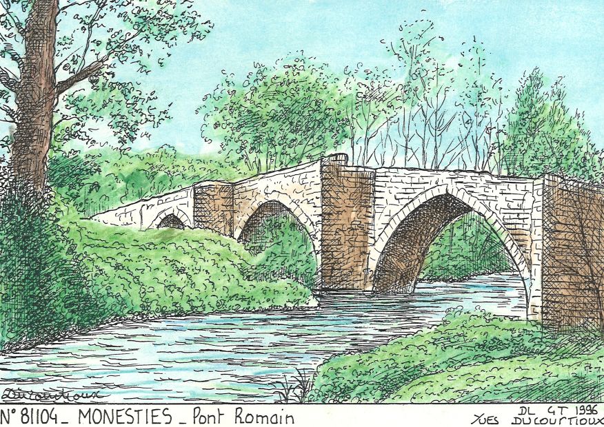 N 81104 - MONESTIES - pont romain
