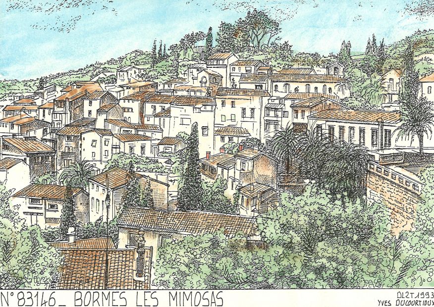 N 83146 - BORMES LES MIMOSAS - vue