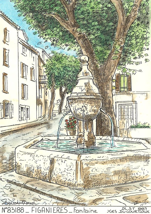 N 83188 - FIGANIERES - fontaine
