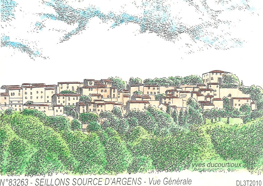 N 83263 - SEILLONS SOURCE D ARGENS - vue gnrale