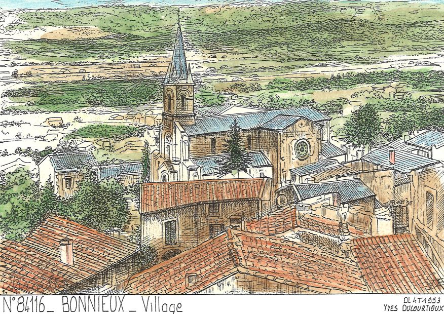N 84116 - BONNIEUX - village