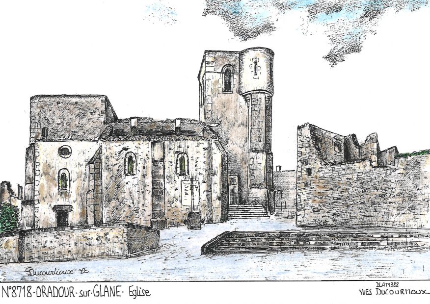 N 87018 - ORADOUR SUR GLANE - glise