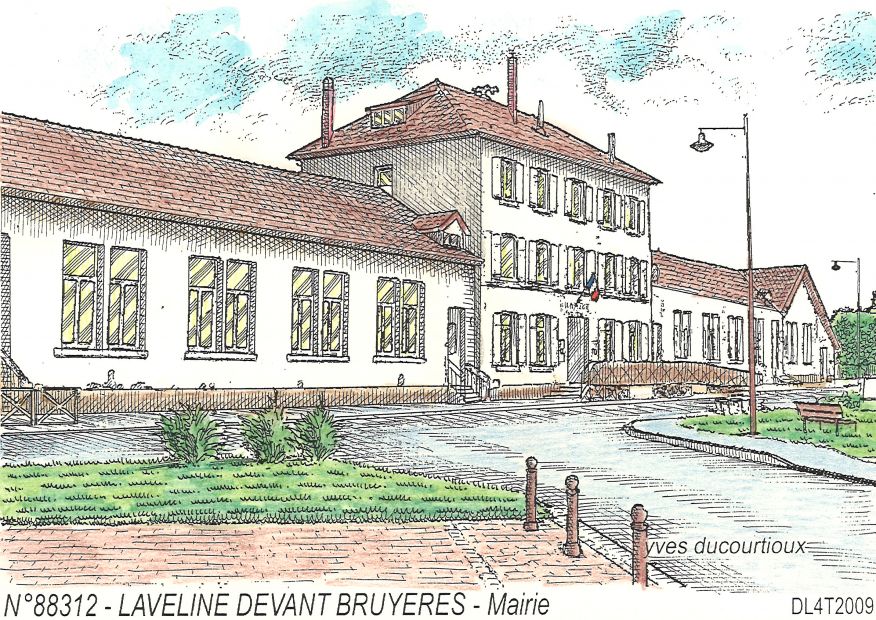 N 88312 - LAVELINE DEVANT BRUYERES - mairie