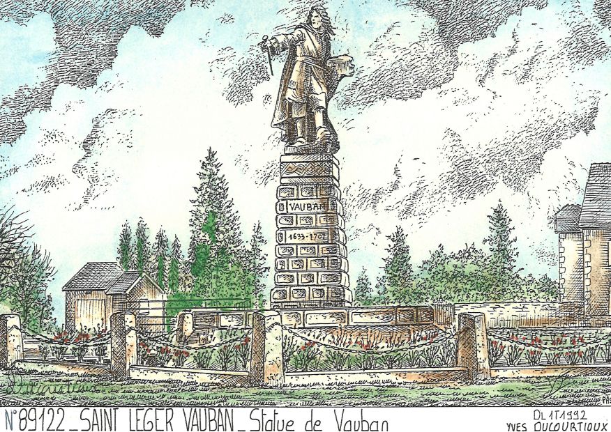 N 89122 - ST LEGER VAUBAN - statue de vauban