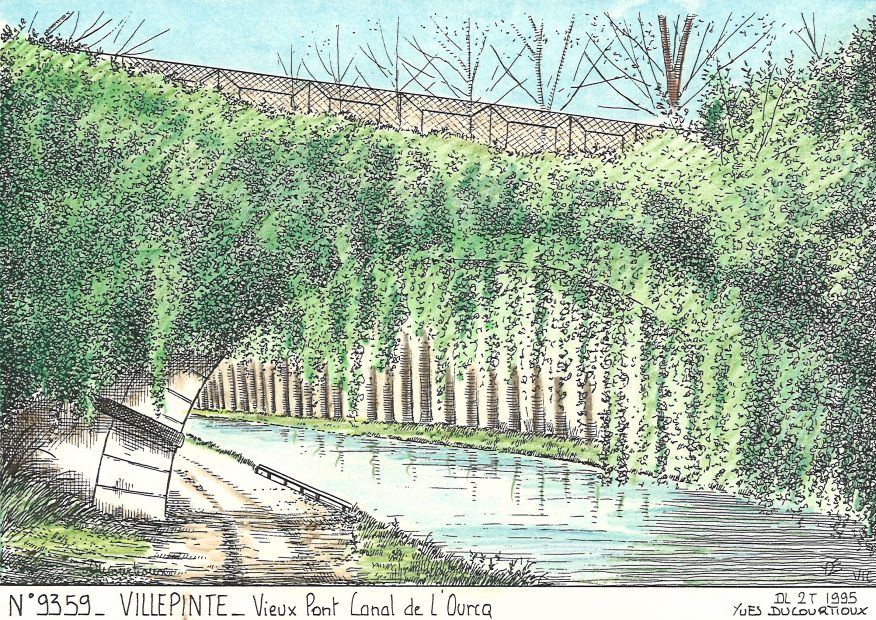 N 93059 - VILLEPINTE - vieux pont canal de l ourcq