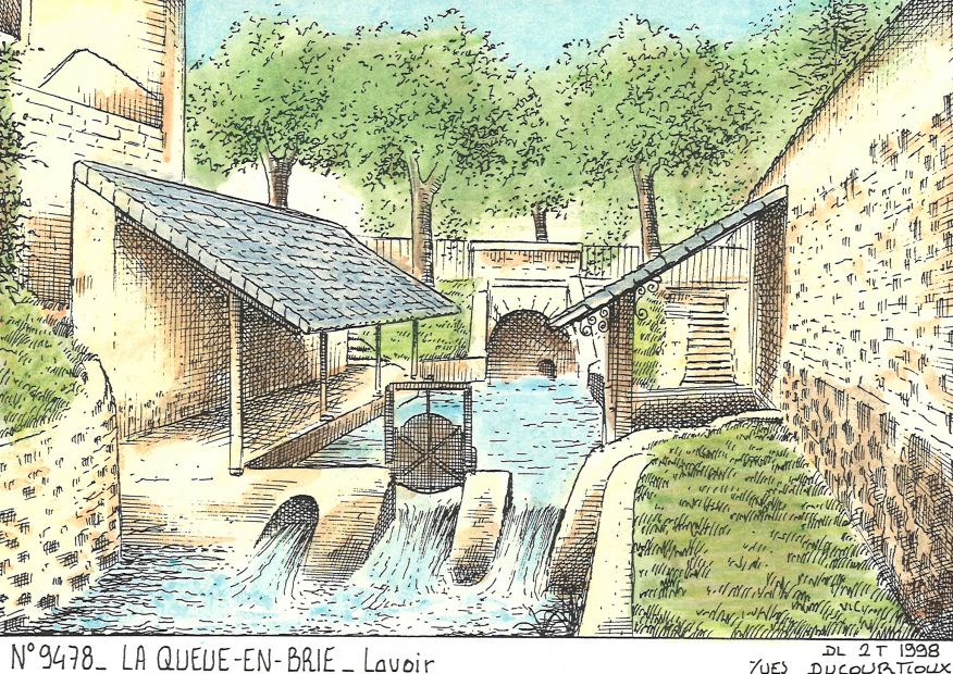 N 94078 - LA QUEUE EN BRIE - lavoir