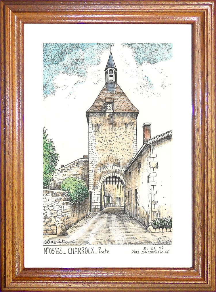 N 03433 - CHARROUX - porte