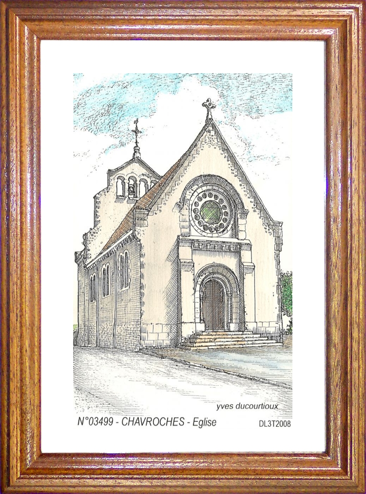 N 03499 - CHAVROCHES - église
