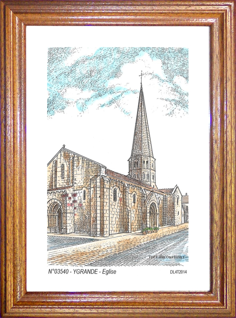 N 03540 - YGRANDE - glise