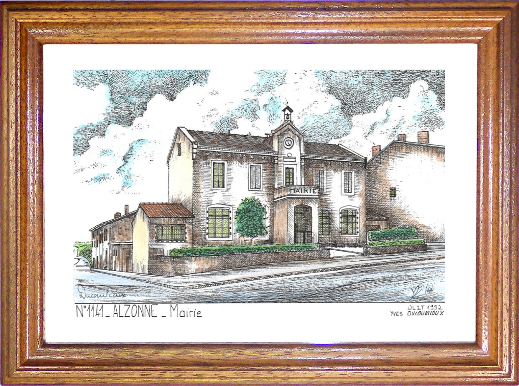 N 11041 - ALZONNE - mairie