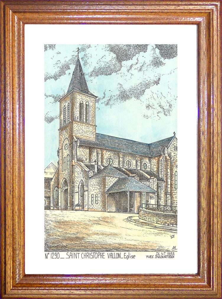 N 12090 - ST CHRISTOPHE VALLON - église