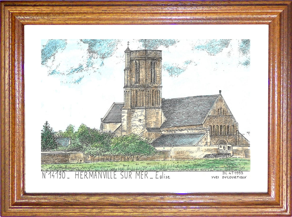 N 14190 - HERMANVILLE SUR MER - église