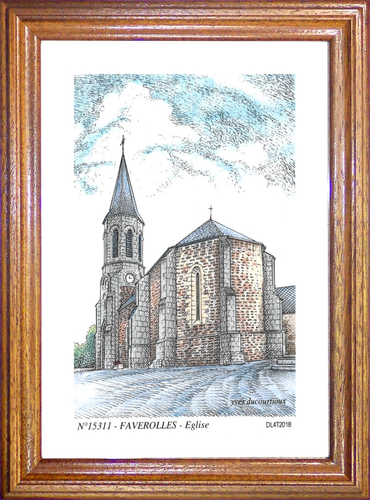 N 15311 - FAVEROLLES - église