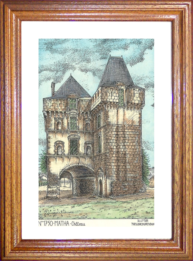 N 17050 - MATHA - château