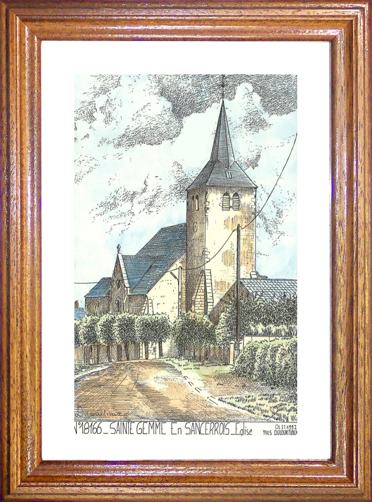 N 18166 - STE GEMME EN SANCERROIS - église