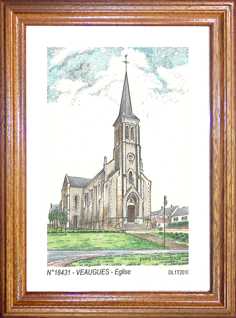 N 18431 - VEAUGUES - église