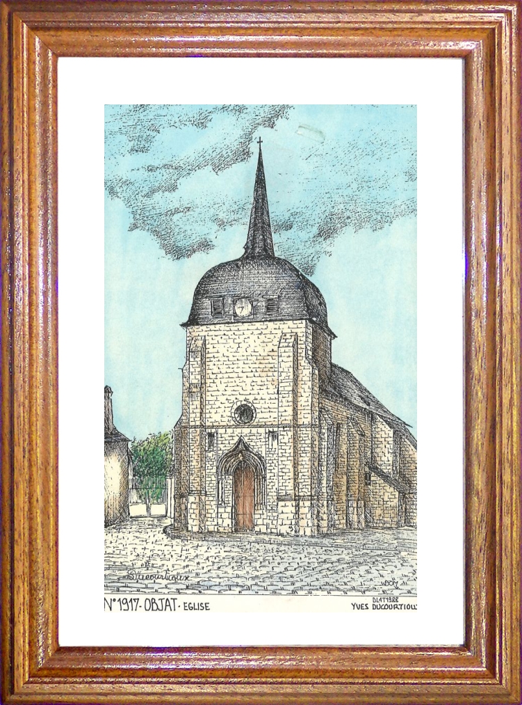 N 19017 - OBJAT - église