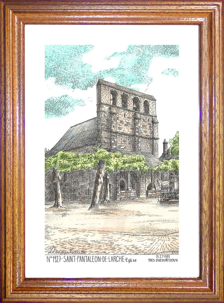 N 19027 - ST PANTALEON DE LARCHE - église