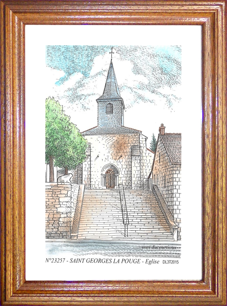 N 23257 - ST GEORGES LA POUGE - église