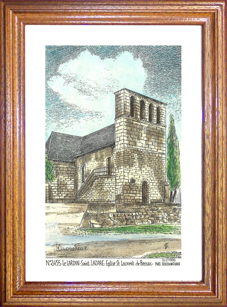 N 24055 - LE LARDIN ST LAZARE - glise st laurent de bersac