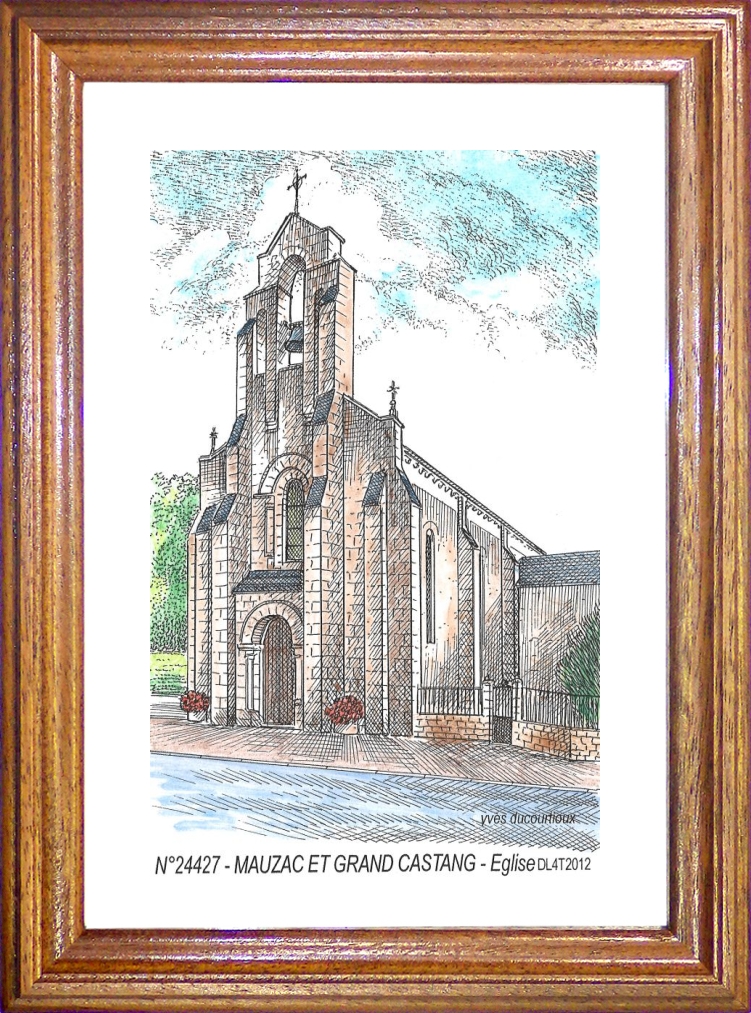 N 24427 - MAUZAC ET GRAND CASTANG - église