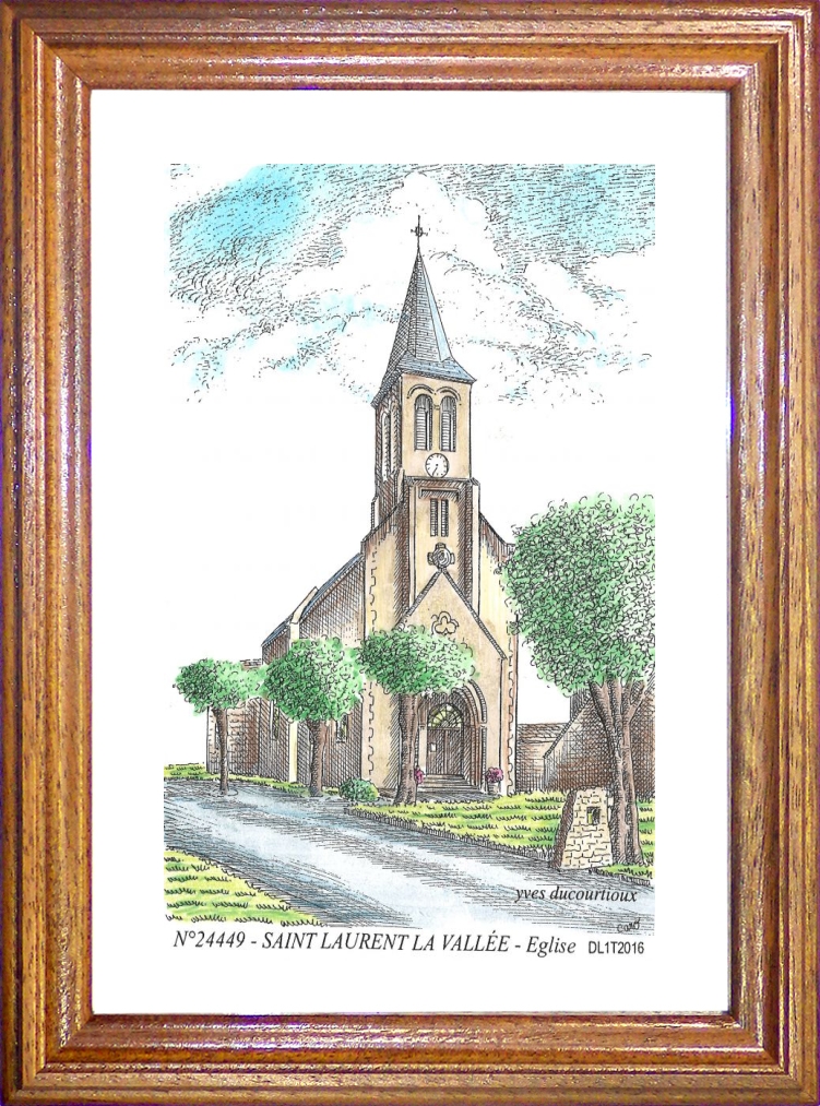 N 24449 - ST LAURENT LA VALLEE - église