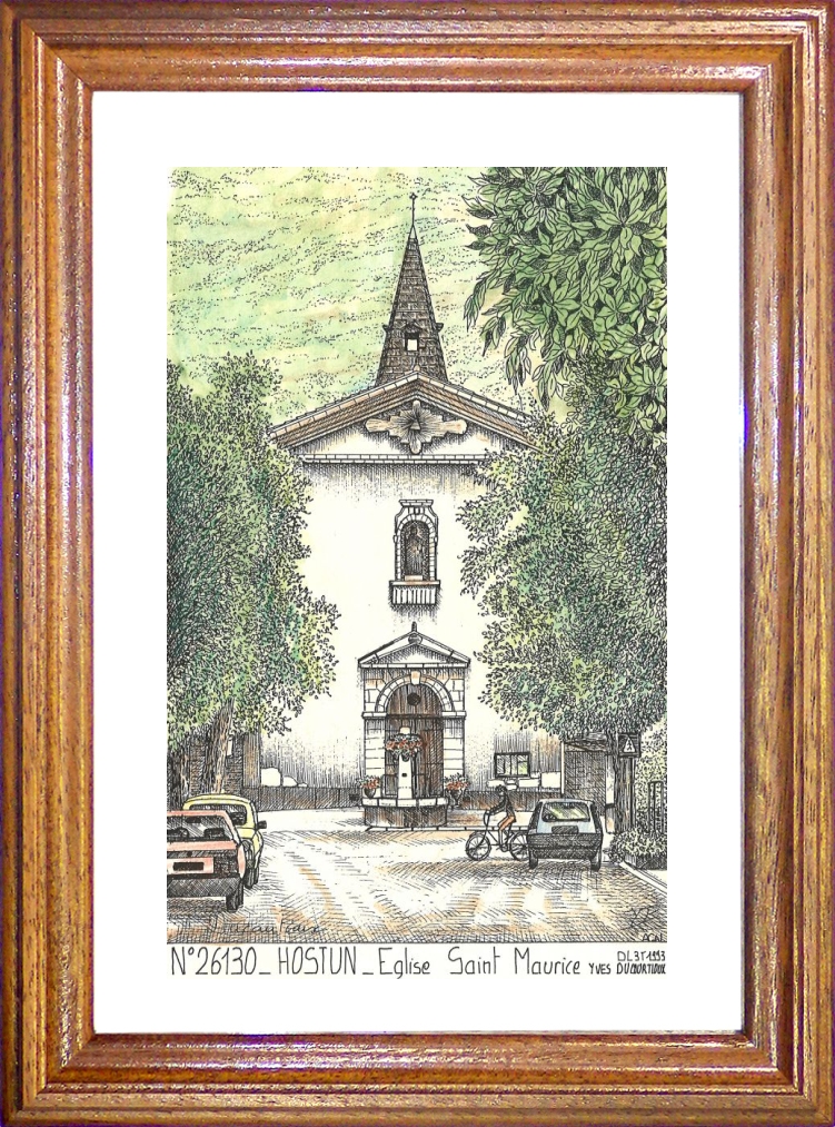 N 26130 - HOSTUN - église st maurice