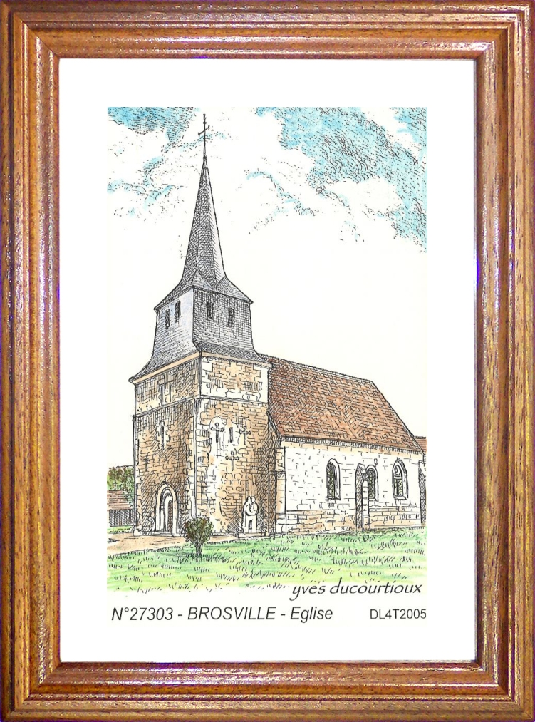 N 27303 - BROSVILLE - église