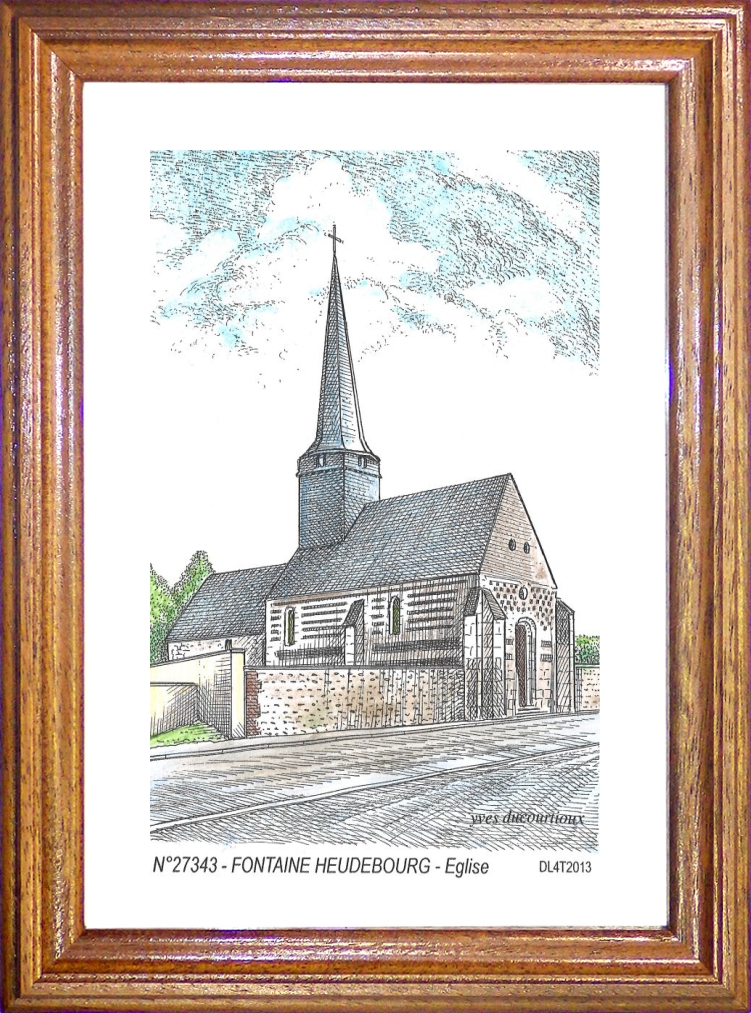 N 27343 - FONTAINE HEUDEBOURG - église