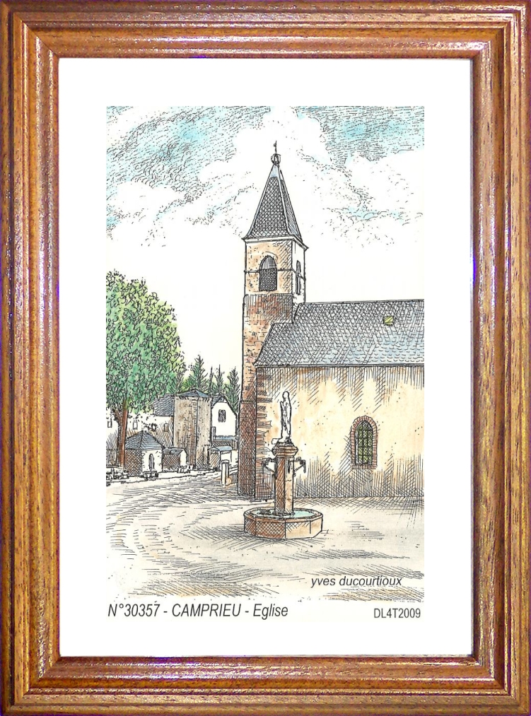 N 30357 - ST SAUVEUR CAMPRIEU - église de camprieu