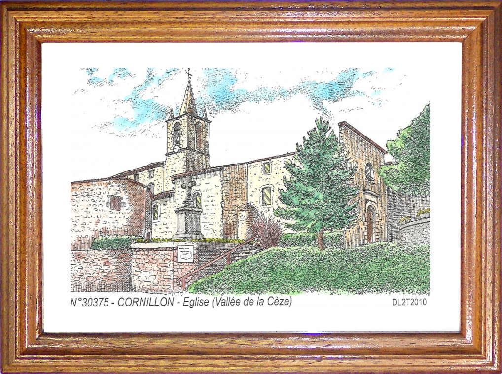 N 30375 - CORNILLON - église (vallée de la cèze)
